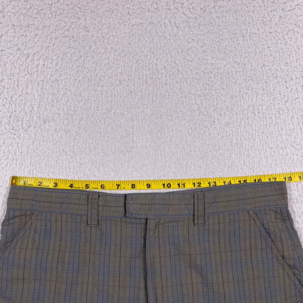 Patagonia Plaid Shorts Mens 34 Gray Organic Cotton Casual Outdoor 57627S9
